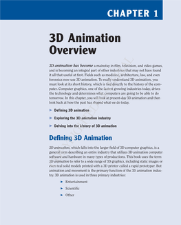 3D Animation Overview