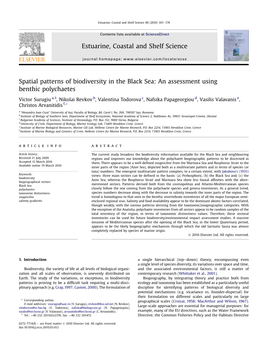 Spatial Patterns of Biodiversity in the Black Sea: an Assessment Using Benthic Polychaetes