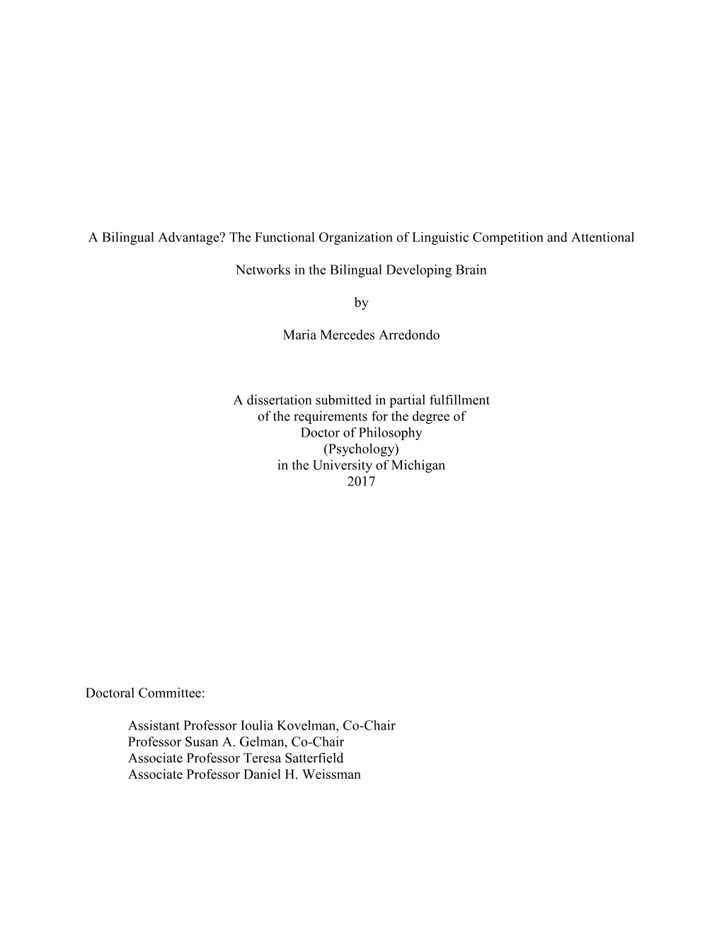 The Functional Organization of Linguistic Competition and Attentional