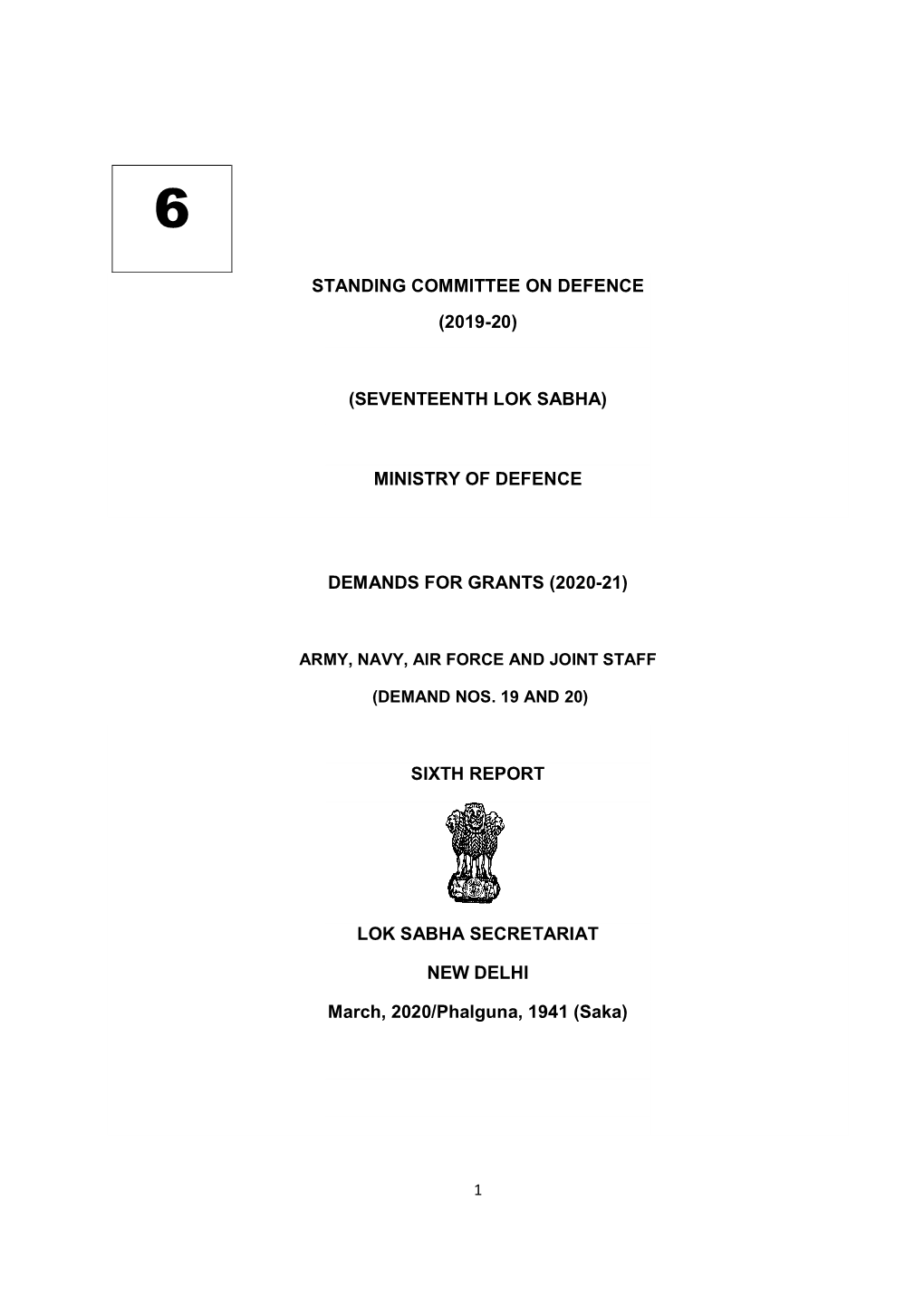 Standing C Standing Committee on Defence (2019