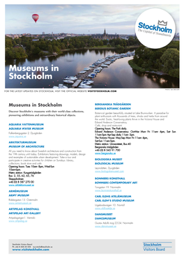 Museums in Stockholm