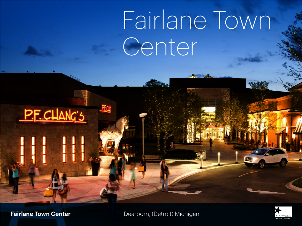 Fairlane Town Center Dearborn, (Detroit) Michigan