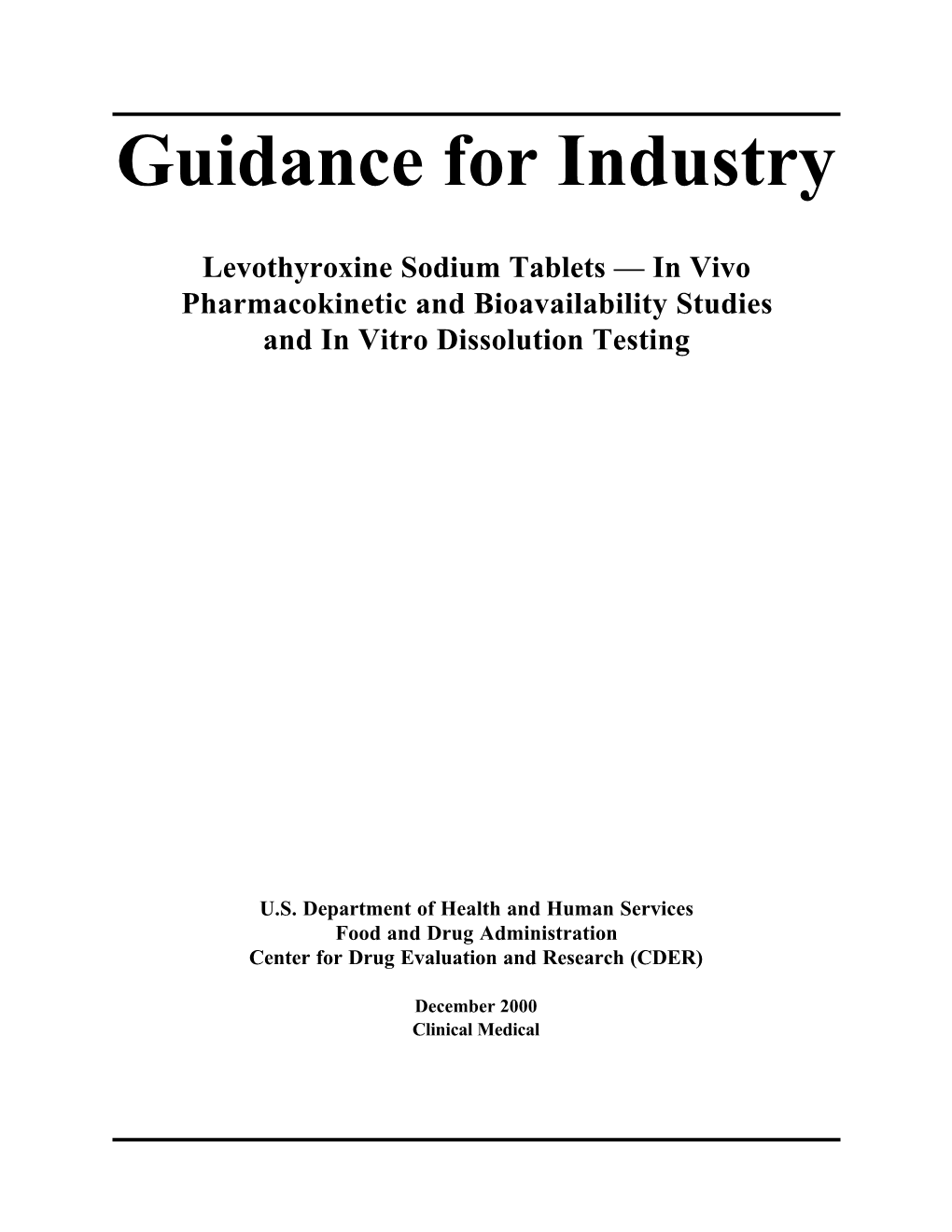 Guidance for Industry