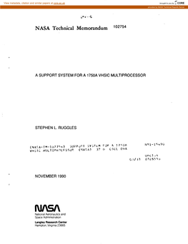NASA Technical Memorandum 102754