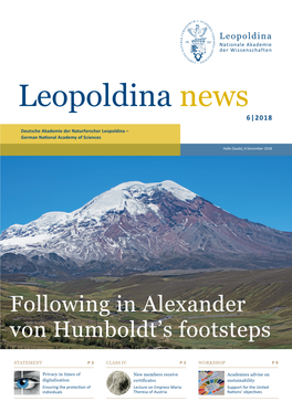 Leopoldina News 6|2018