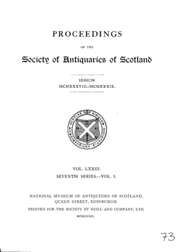 Society of Hntiquaries of Scotland