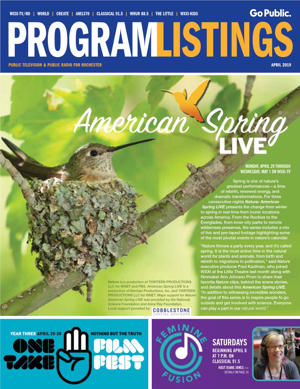 WXXI April 2019 Program Guide