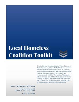 Local Homeless Coalition Toolkit