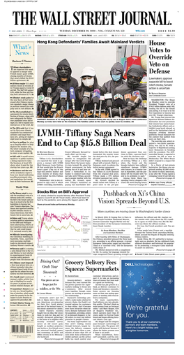 LVMH-Tiffany Saga Nears End to Cap $15.8 Billion Deal