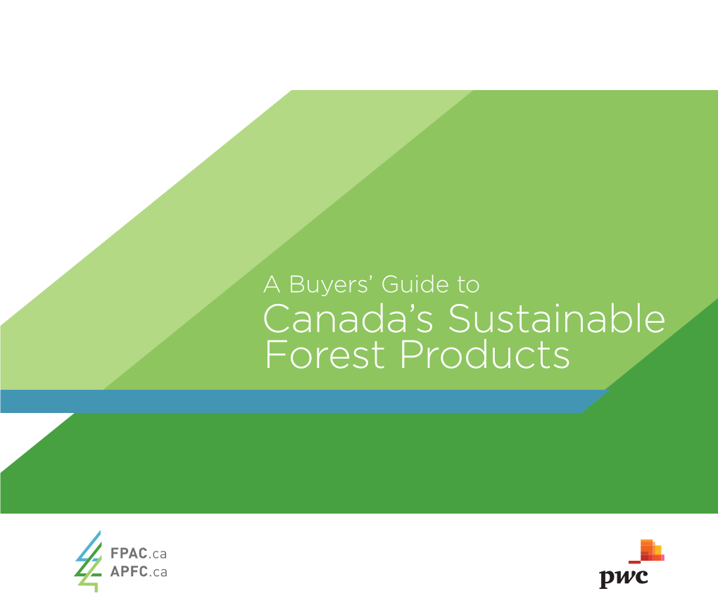 Canada's Sustainable Forest Products
