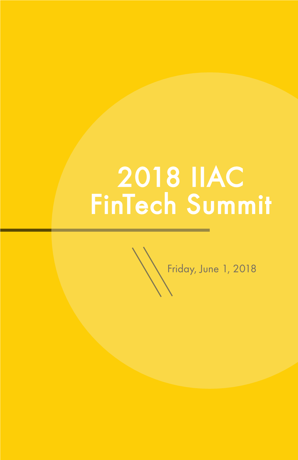 2018 IIAC Fintech Summit