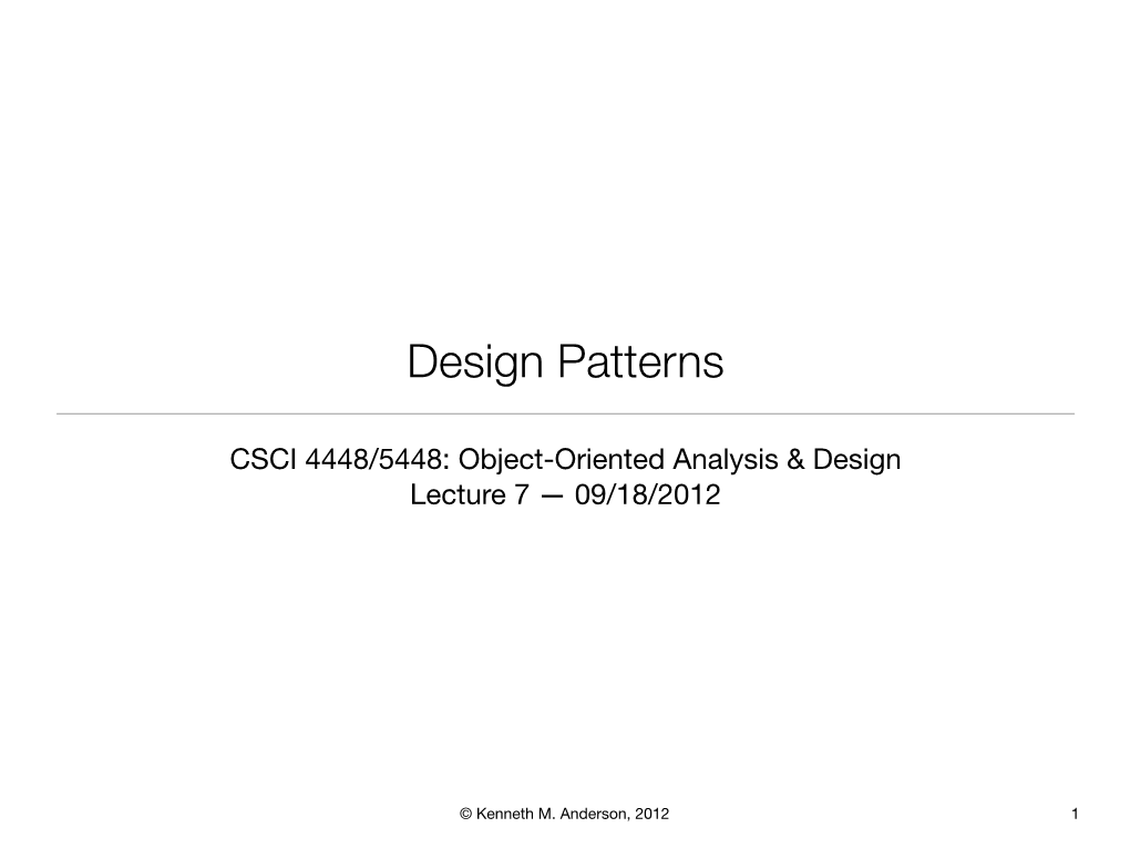 Design Patterns