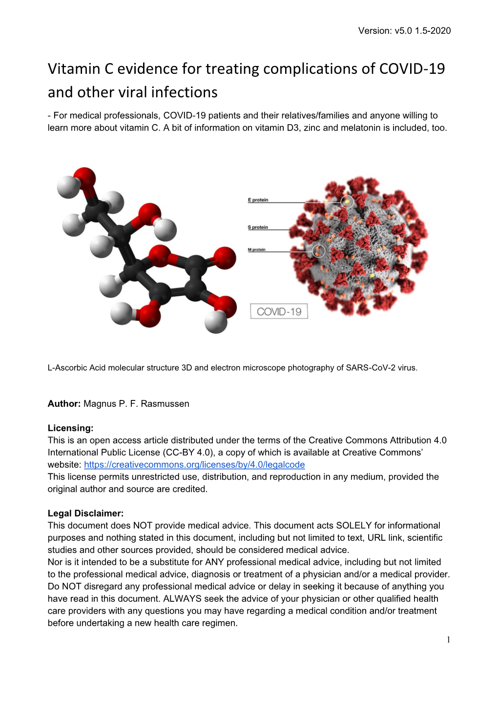 Vitamin C Evidence for Treating Complications of COVID-19 And