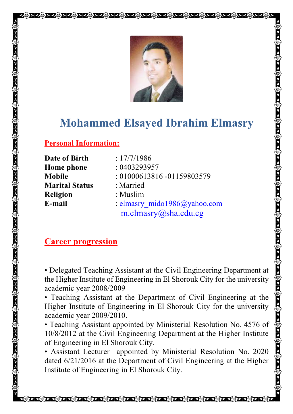 Mohammed Elsayed Ibrahim Elmasry