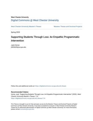 Supporting Students Through Loss: an Empathic Programmatic Intervention