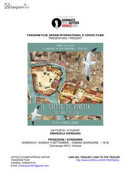 Press Book Il Ghetto Di Venezia 31 Agosto