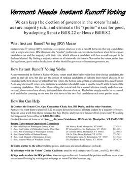 How Instant Runoff Voting Works