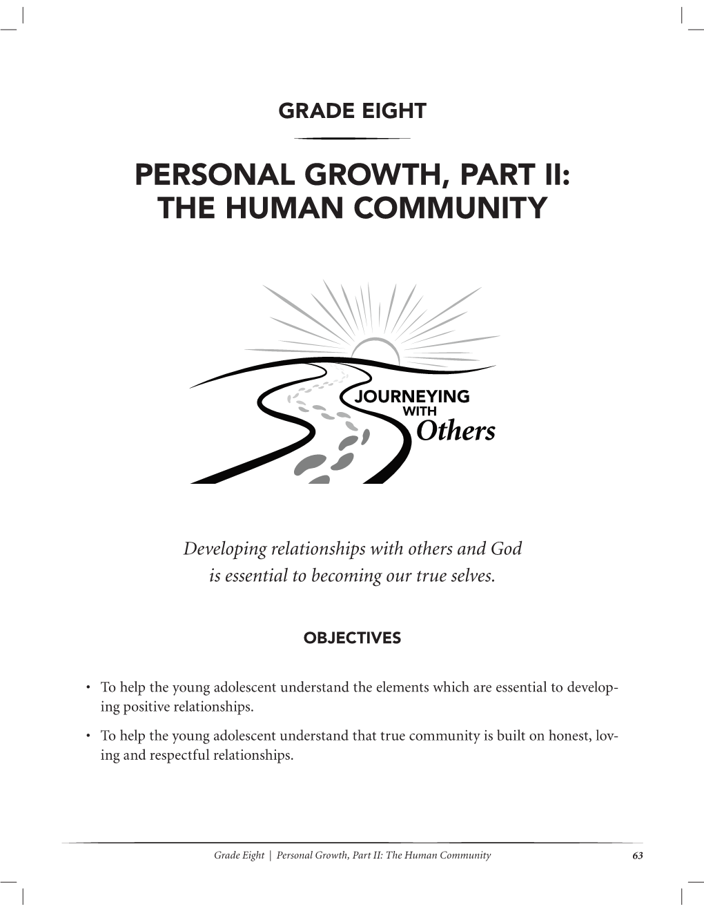 Personal Growth, Part Ii: the Human Community