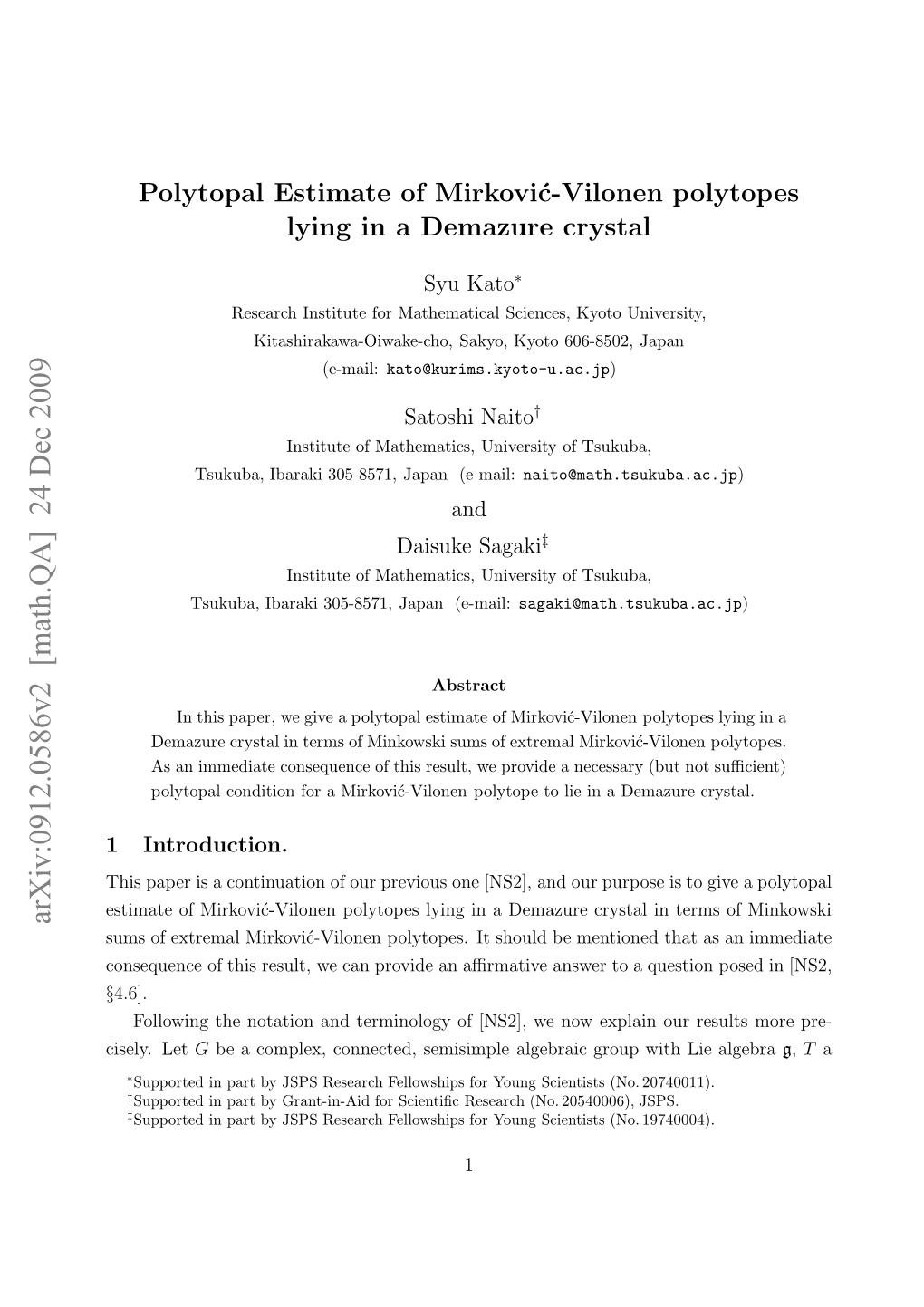 Polytopal Estimate of Mirkovic-Vilonen Polytopes Lying in a Demazure Crystal