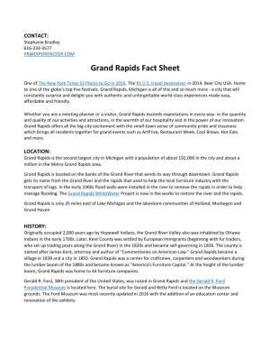Grand Rapids Fact Sheet