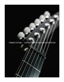 PARKER GUITARS | a REVOLUTION in PRECISION and SOUND the First Thing You Notice Is How They Look