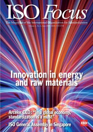 Innovation in Energy and Raw Materials