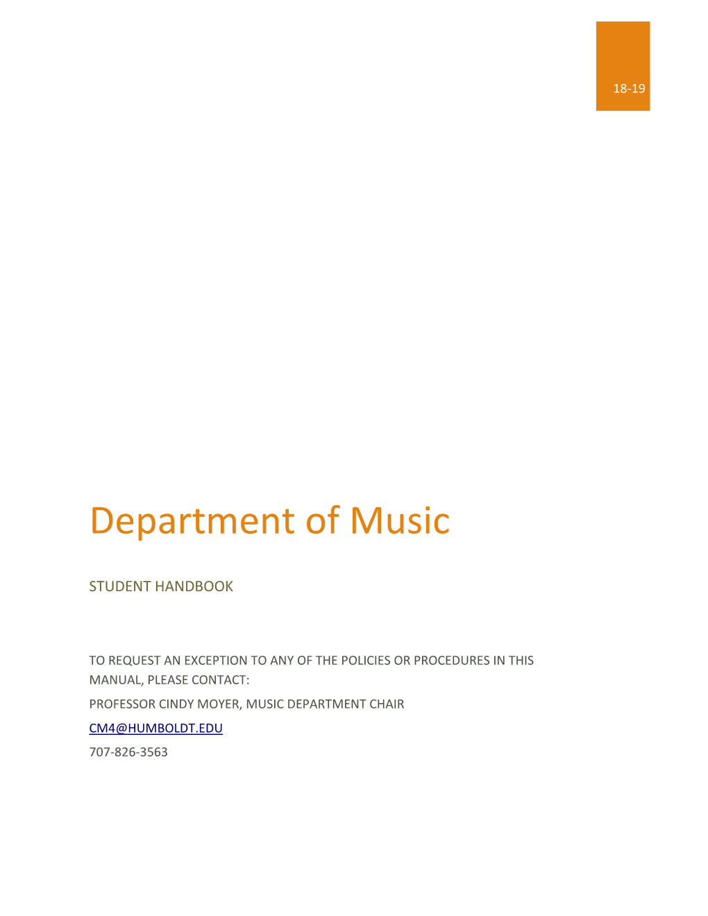 Department of Music