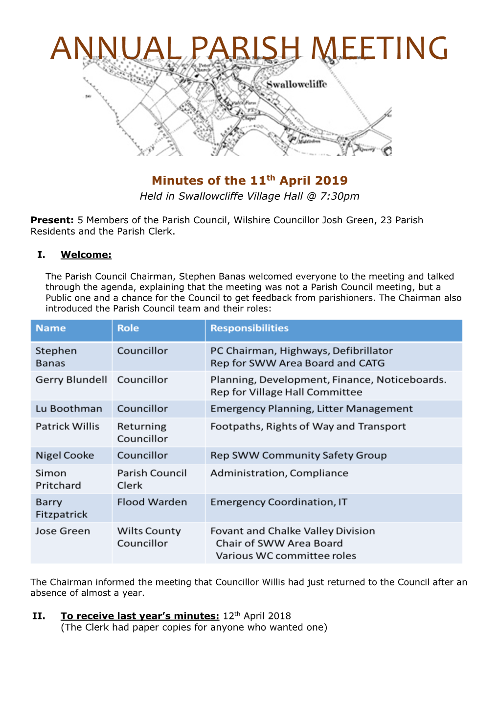 Annual Parish Meeting