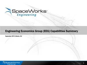 Engineering Economics Group (EEG) Capabilities Summary