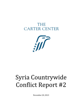 Syria Countrywide Conflict Report #2
