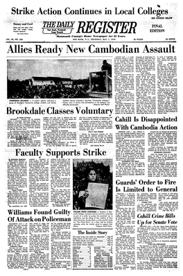 Allies Ready New Cambodian Assault SAIGON (AP) — a South Thousands of Vietnamese Liv- Er Areas of Cambodia