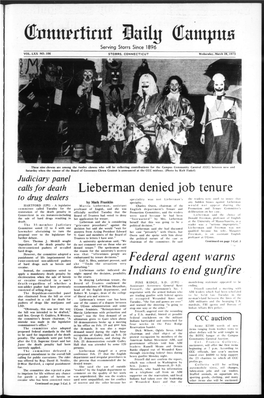 Lieberman Denied Job Tenure Federal Agent Warns Indians to End Gunfire