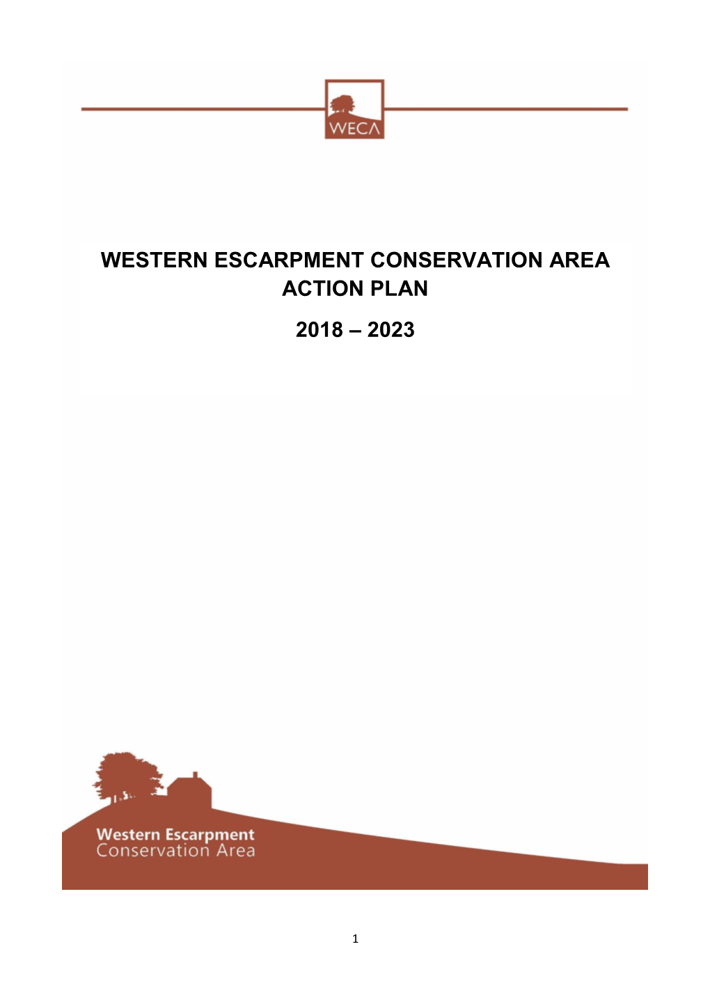 Western Escarpment Conservation Area Action Plan 2018 – 2023