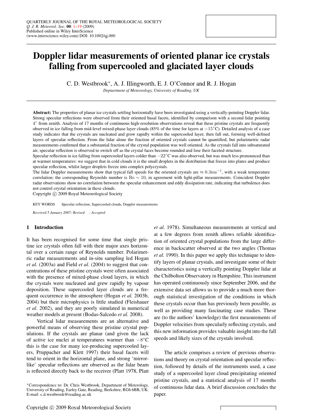 Doppler Lidar Measurements of Oriented Planar Ice Crystals Falling from Supercooled and Glaciated Layer Clouds