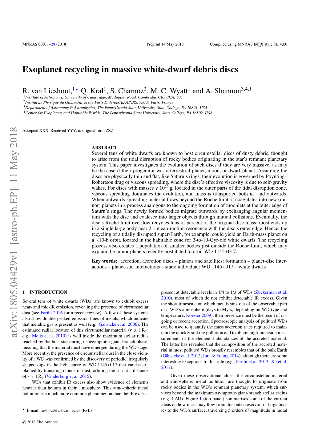 Exoplanet Recycling in Massive White-Dwarf Debris Discs