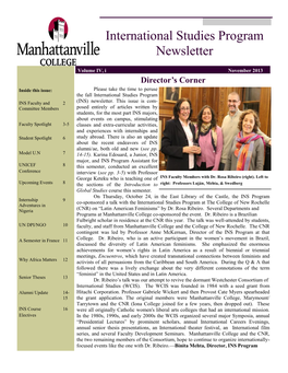 International Studies Program Newsletter