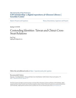 Taiwan and China's Cross-Strait Relations" (2018)