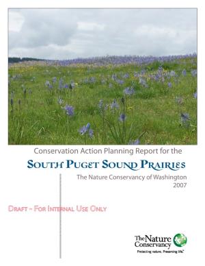 South Puget Sound Prairies the Nature Conservancy of Washington 2007 Conservation Vision