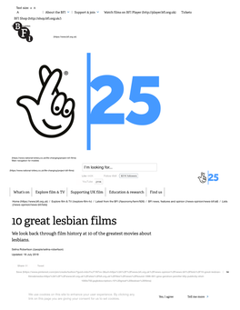 10 Great Lesbian Films |