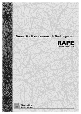 Quantitative Research Findings on Rape in South Africa