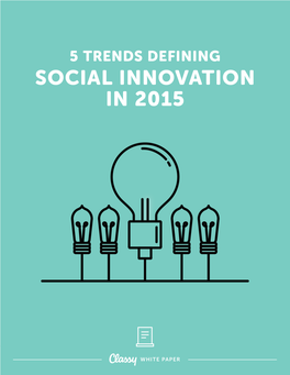 5 Trends Defining Social Innovation in 2015