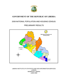 2008 National Population and Housing Census: Preliminary Results