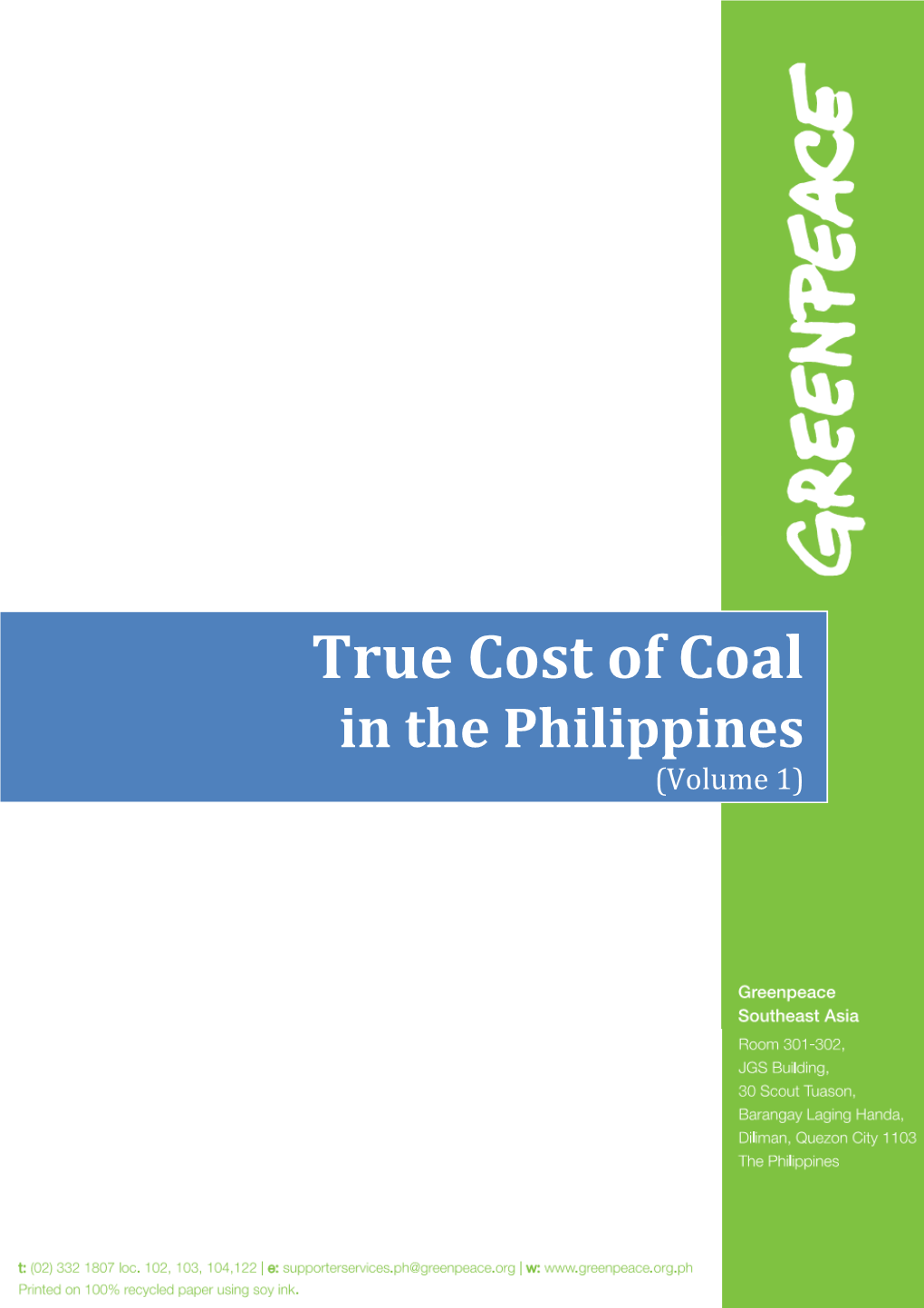 True Cost of Coal