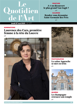 Laurence Des Cars, Première Femme À La Tête Du Louvre P.9
