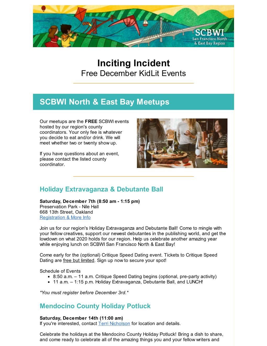 Inciting Incident Free December Kidlit Events