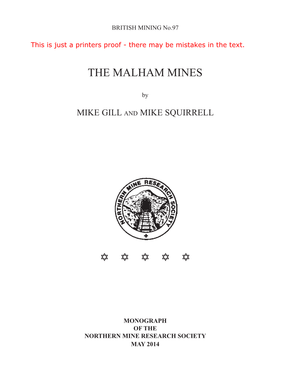 The Malham Mines