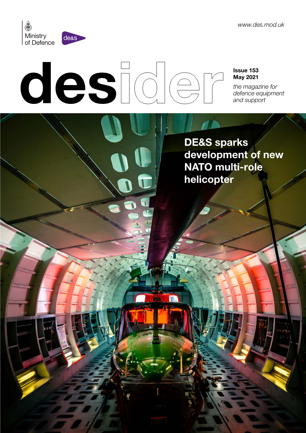 DE&S Sparks Development of New NATO Multi-Role Helicopter