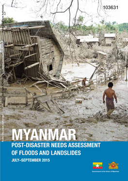 Myanmar Post-Disaster Needs Assessment of Floods and Landslides July–September 2015