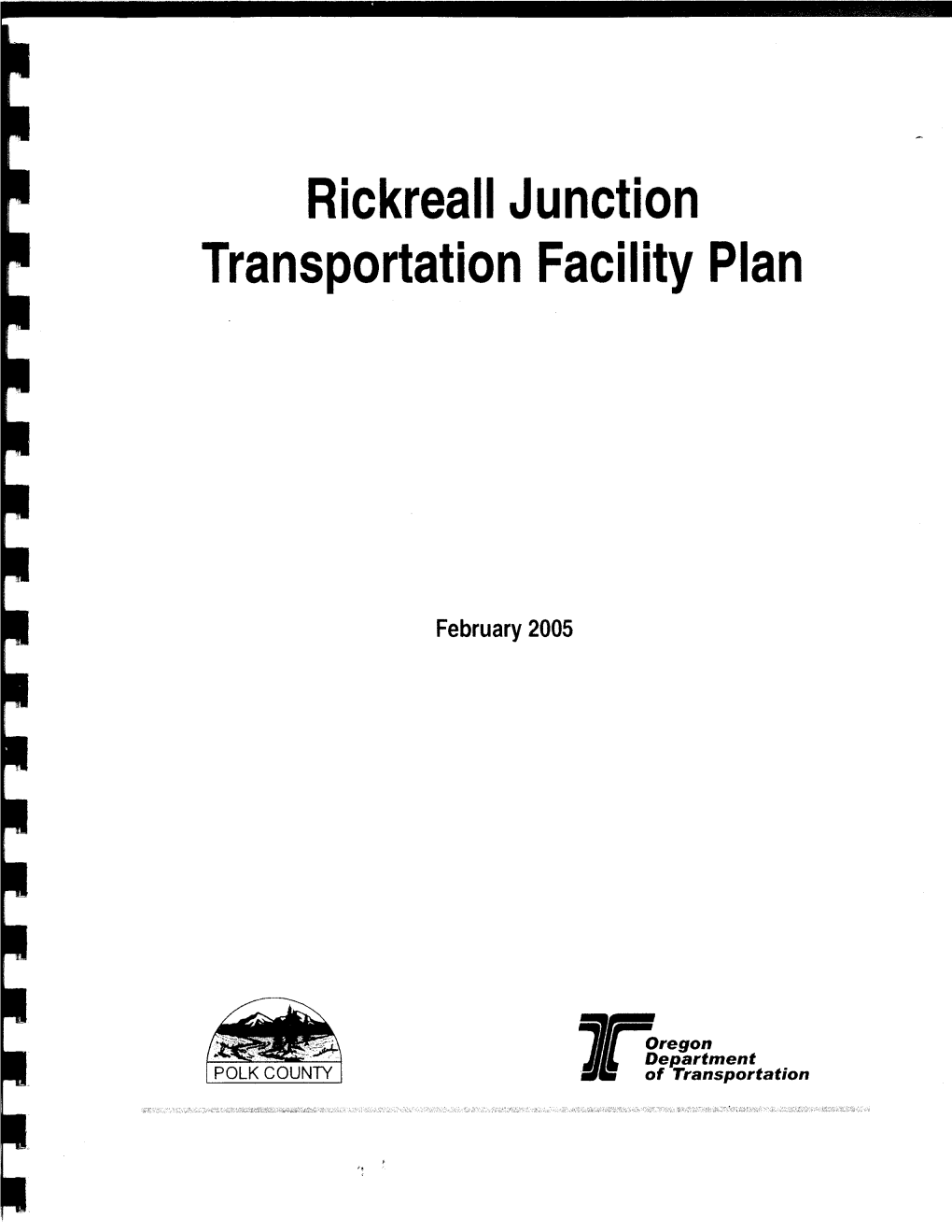 Rickreall Junction Transportation Facility Plan