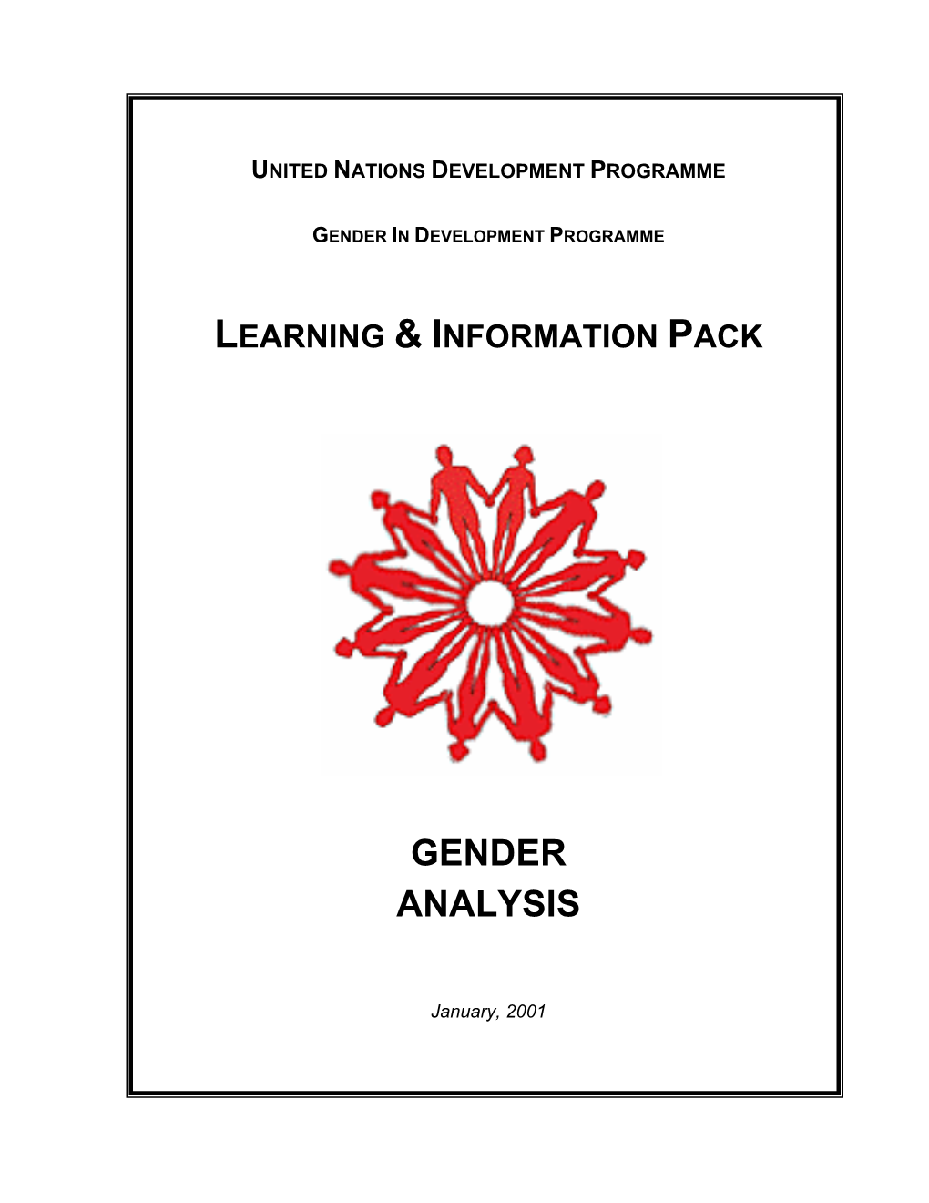 Learning & Information Pack: Gender Analysis, UNDP